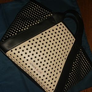 Armani Jeans Tan/Black Perforated Tote